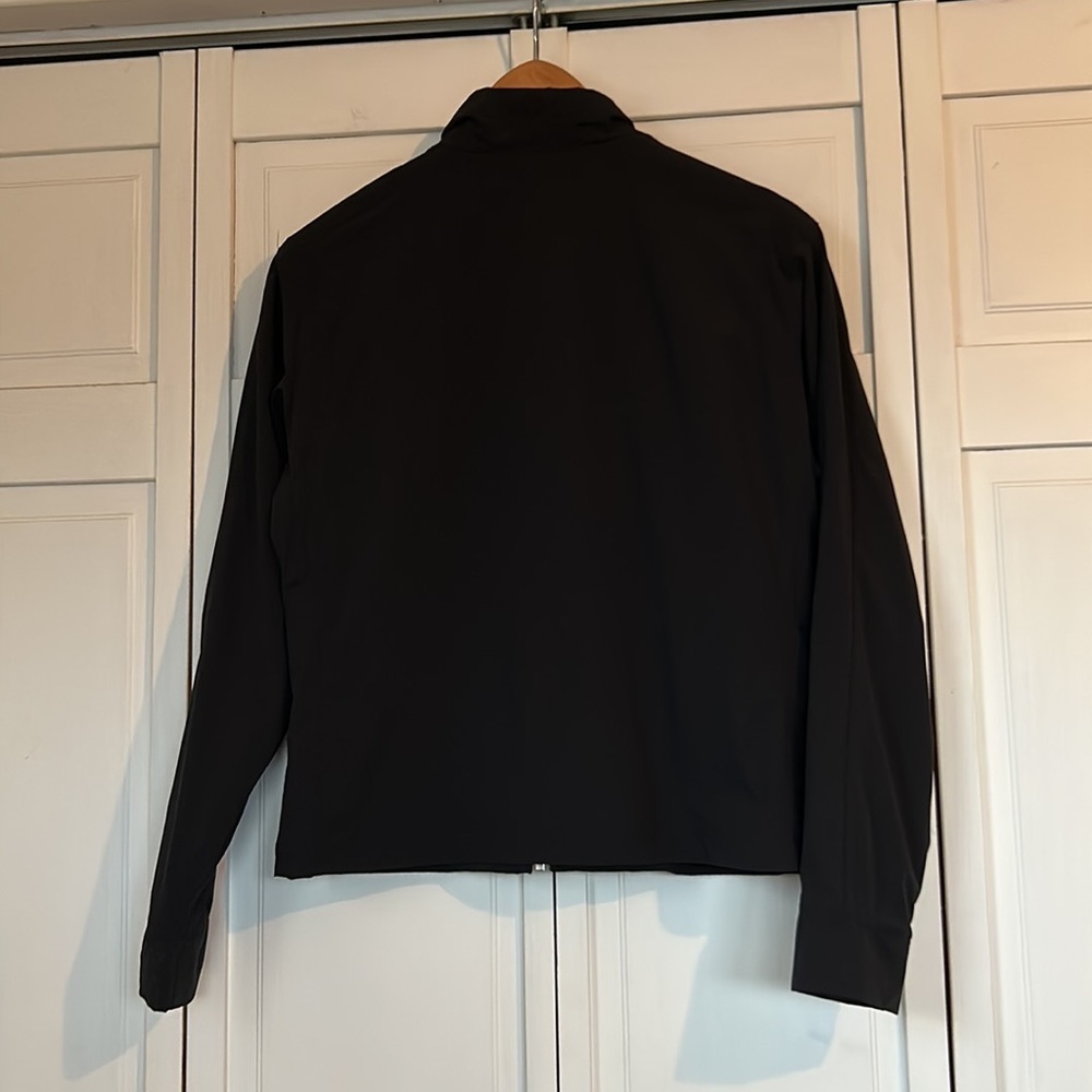 Kaelin Black Sport Jacket / Windbreaker Front-Zip EUC Size: M - Picture 2 of 6